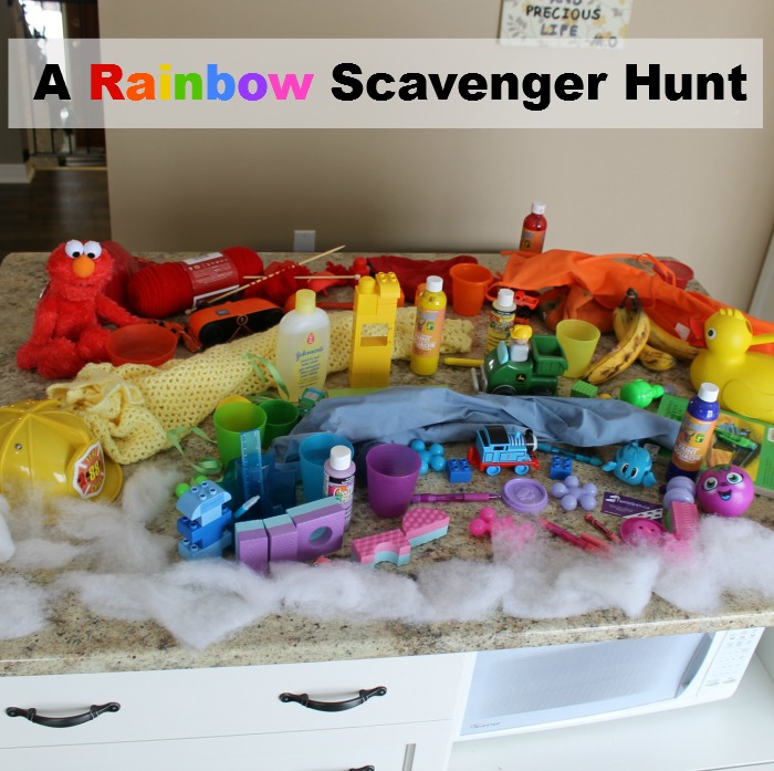 going on a scavenger hunt for a rainbow