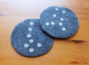 Constellations for kids - DIY coasters