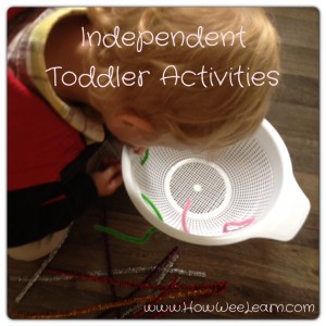Independent Toddler Activities