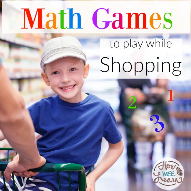 Keep those preschoolers busy and learning math while shopping!