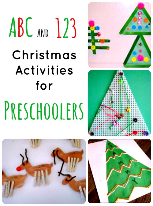 christmas activities learning collage