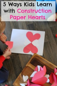 construction paper hearts
