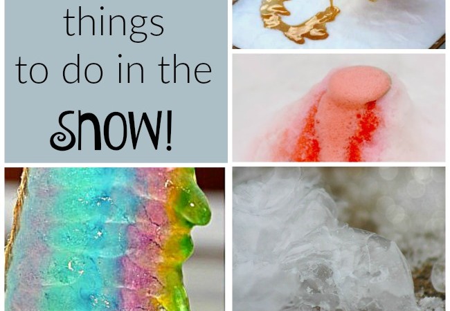 Fun things to do in the snow with kids!