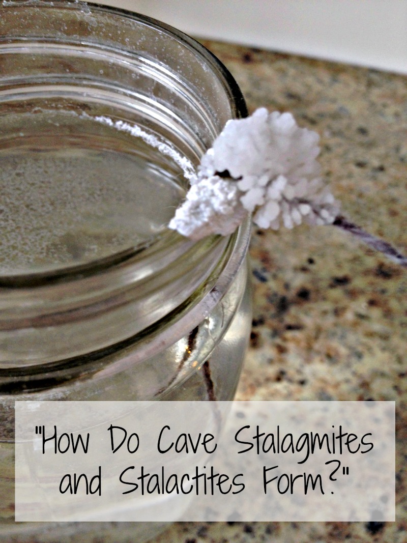 stalactites and stalagmites science experiment