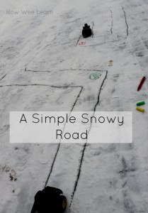 outdoor snow activity for preschoolers