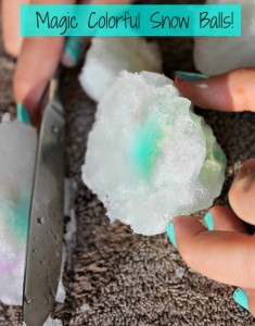 making color on snow disappear