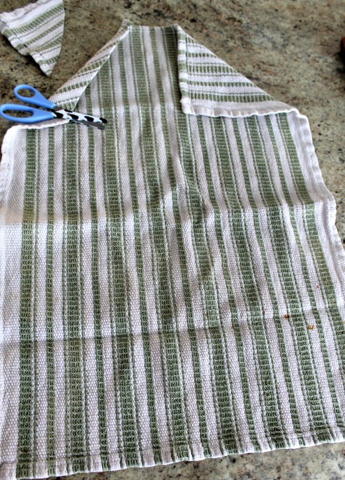 how to make a tea towel apron how we learn 