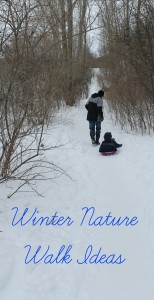 hiking with kids in the winter