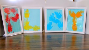 how we learn to make handprint art