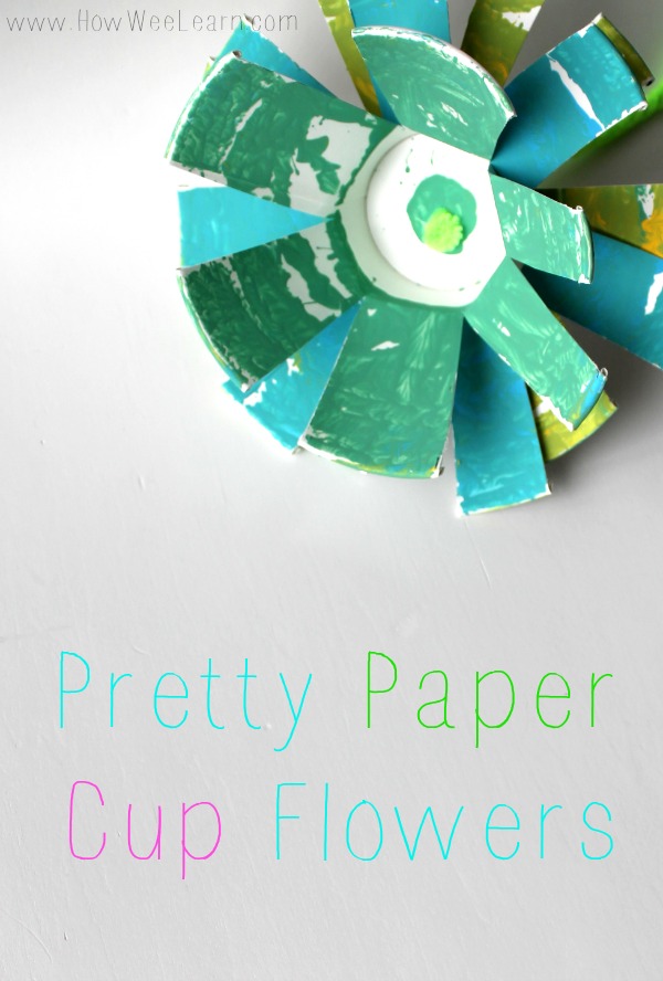 how to make paper cup flowers