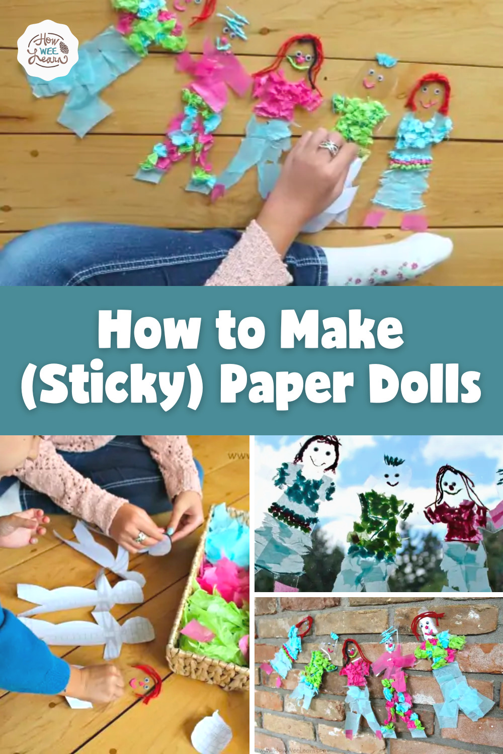 How to Make (Sticky) Paper Dolls