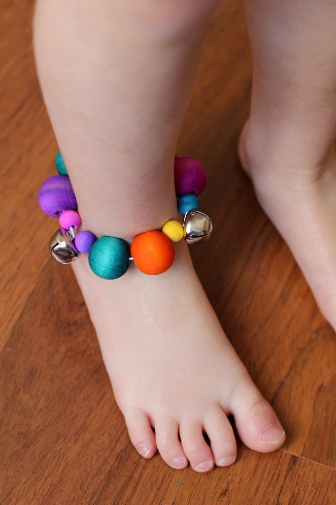 homemade musical instruments jingle bell anklets