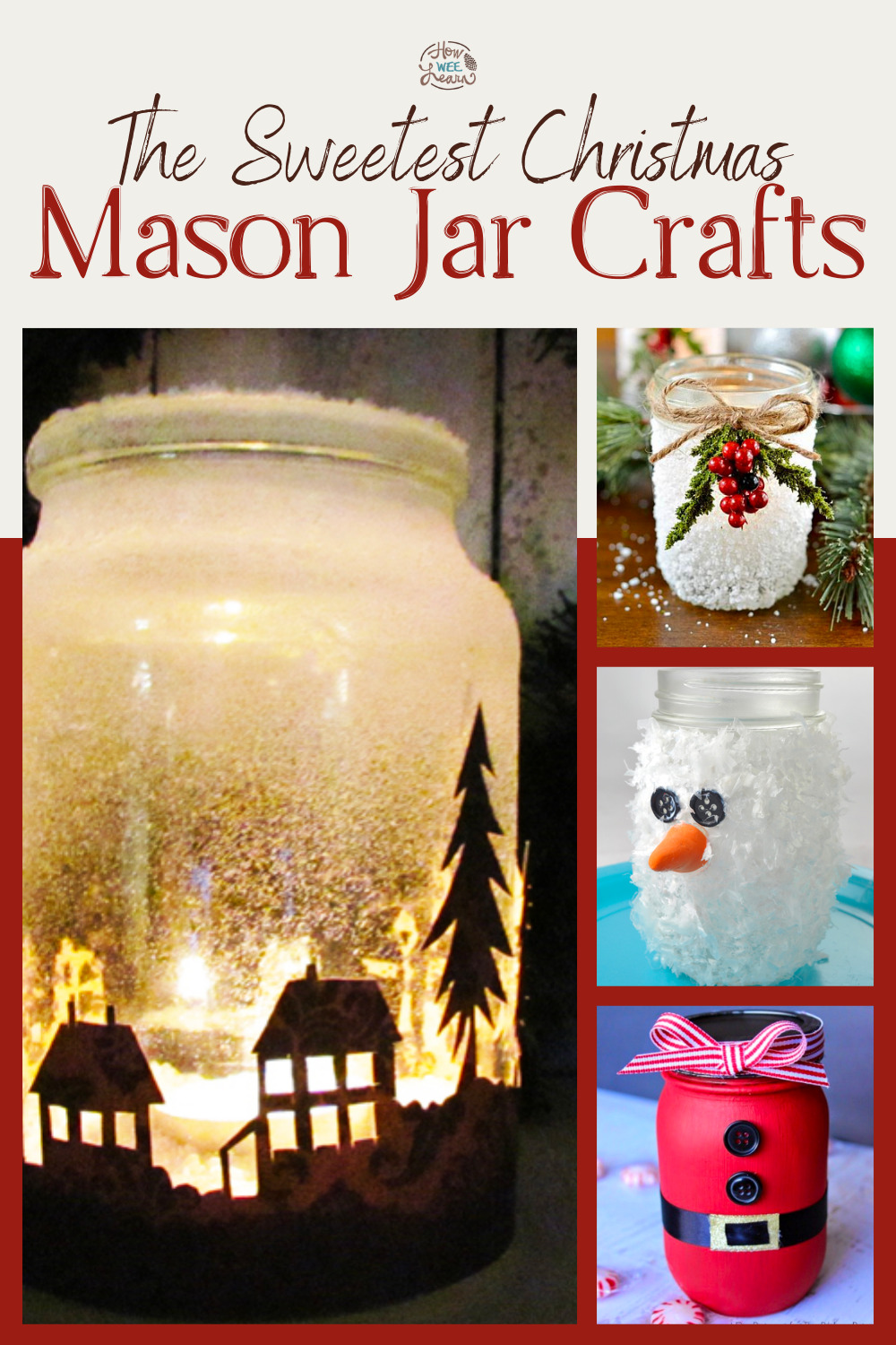 Christmas mason jar crafts to fill with holiday baking