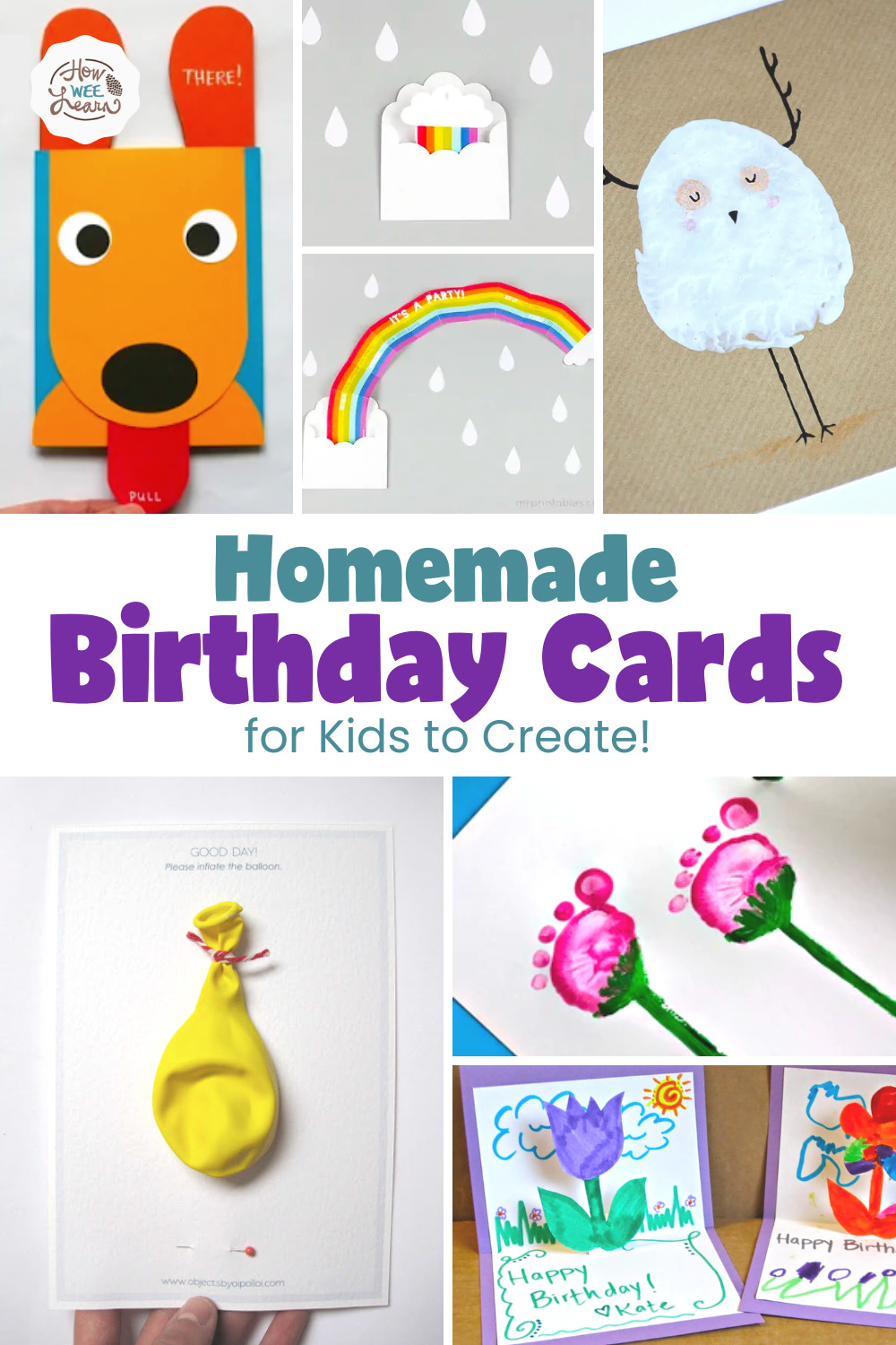 Homemade Birthday Cards for Kids to Create! - How Wee Learn