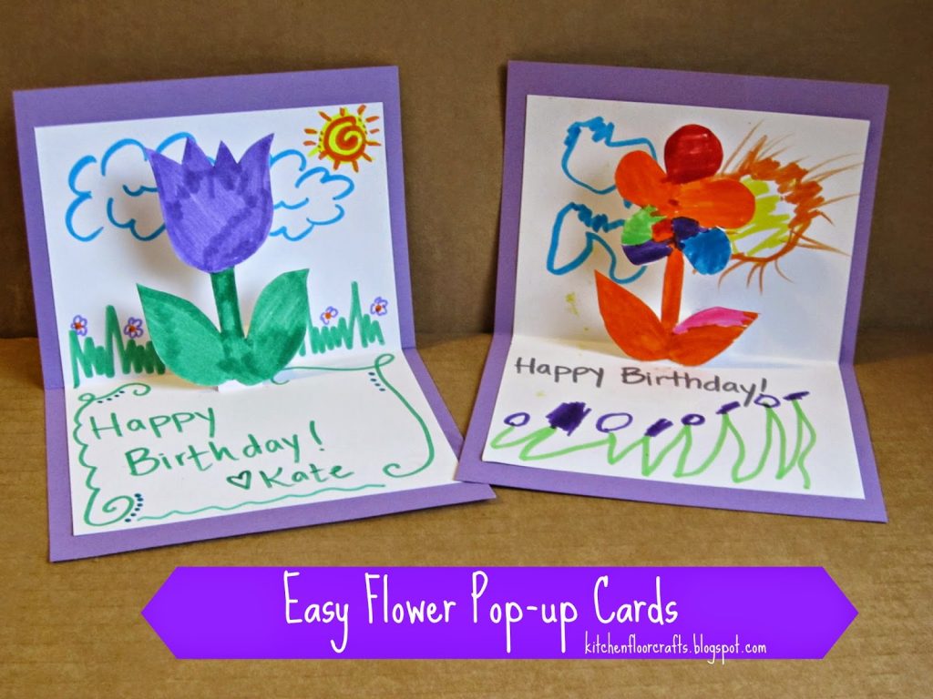 The cutest kid-made homemade birthday cards