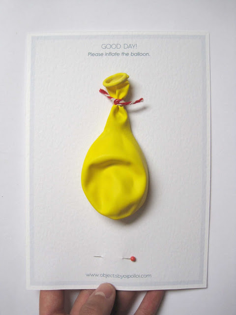 Adorable handmade birthday card using a secret balloon
