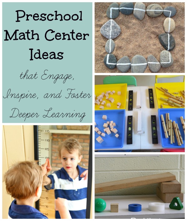 things to add to preschool math centers
