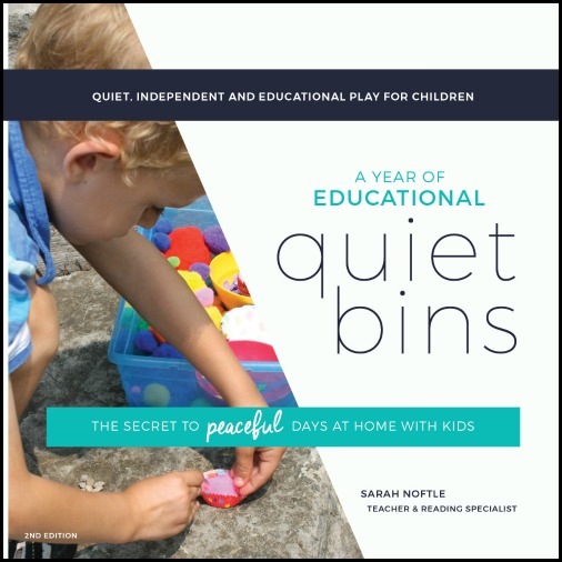 An entire year of quiet time activites for kids! These bins are educational and so easy to set up.