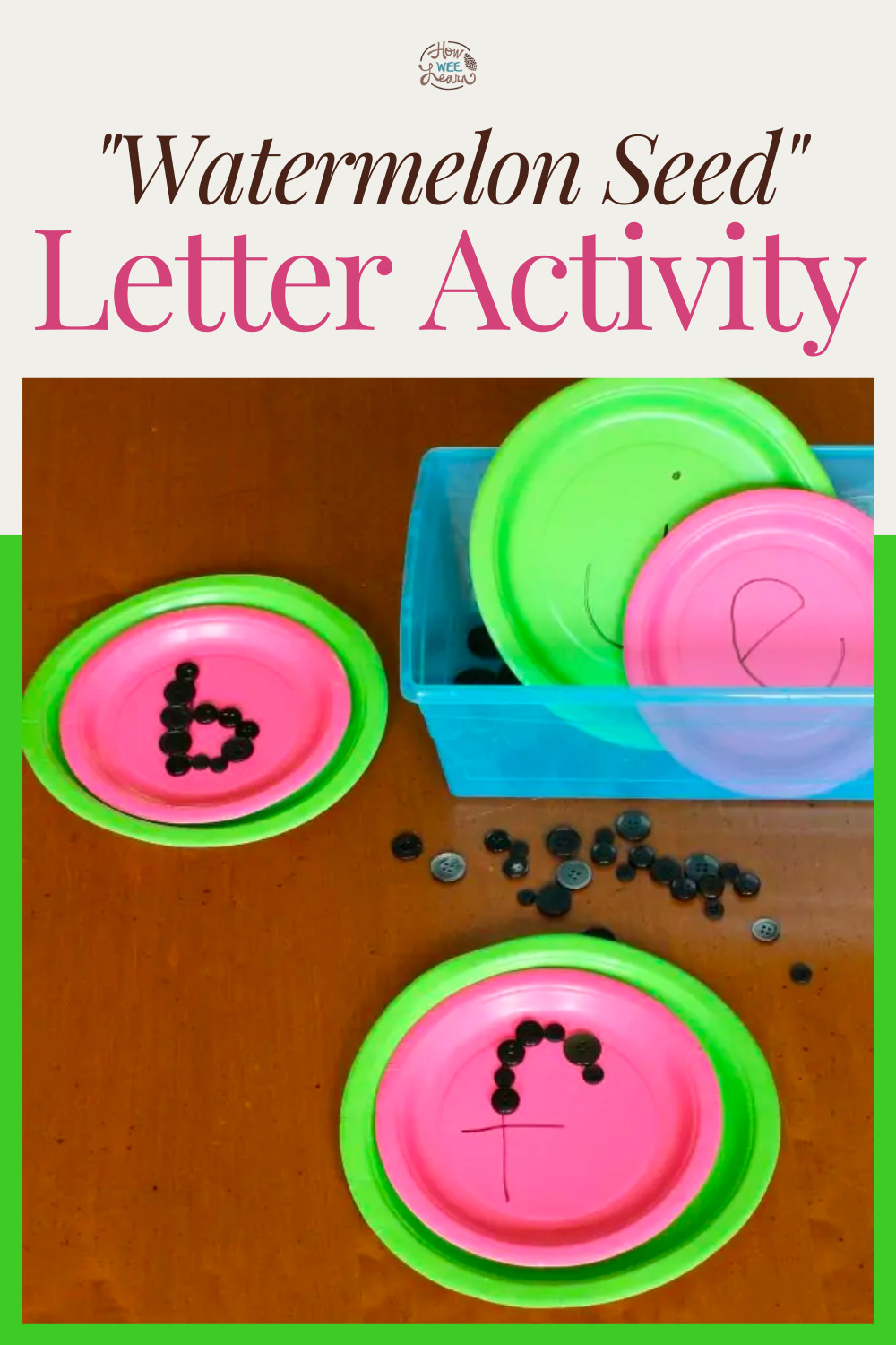 Watermelon Seed Letter Activity