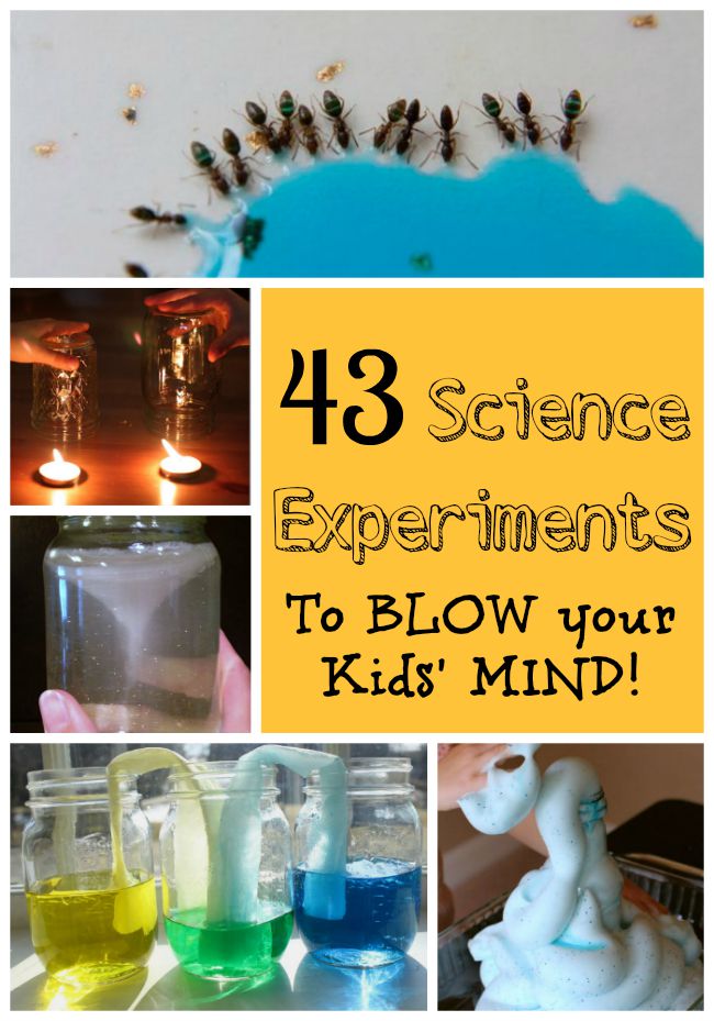 Simple but AMAZING science experiments for kids! These are awesome and easy science projects. #science #experiments #preschool #kids