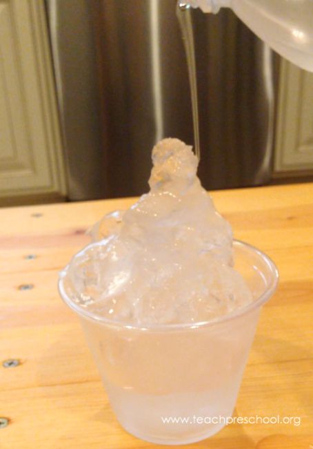 Science experiments for kids - growing ice