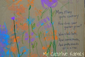 Nursery rhyme crafts for toddlers - Mary's garden