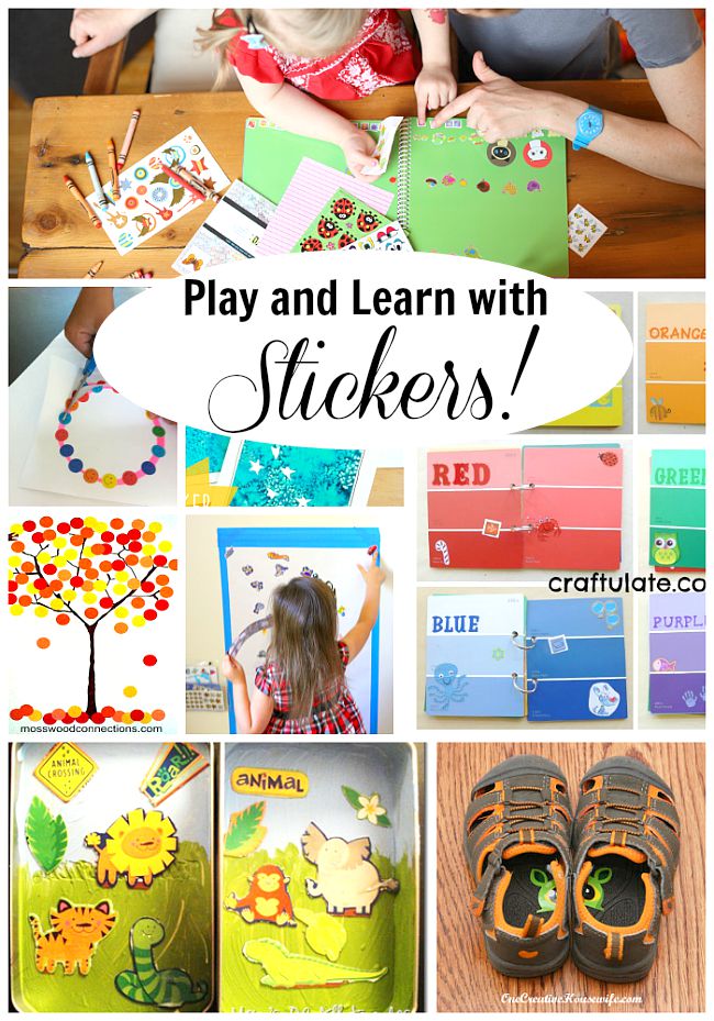 So many ideas for using stickers!