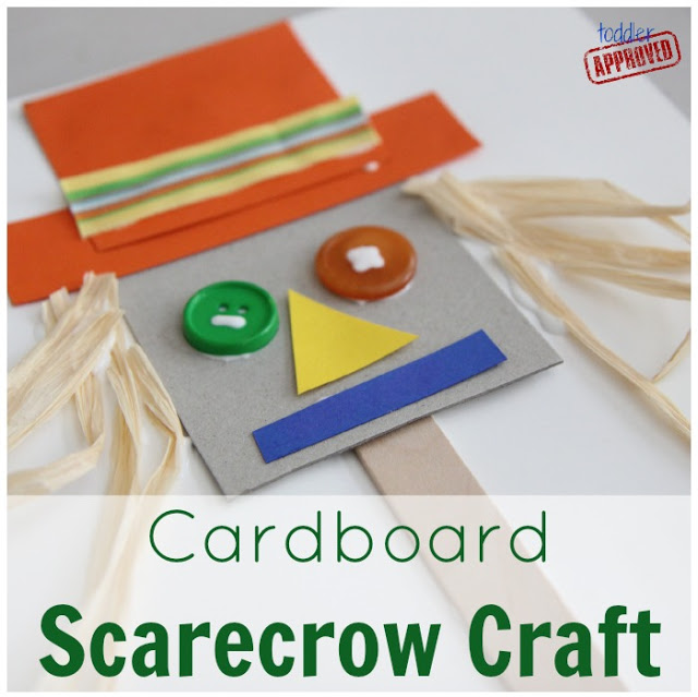 Farm theme activities - cardboard scarecrow