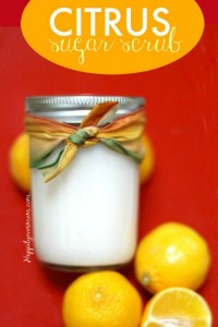 Gifts kids can make - citrus scrub