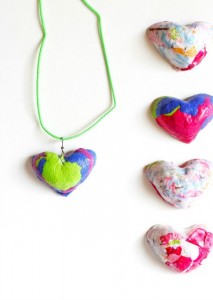 Gifts kids can make - paper pendants