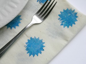 Gifts kids can make - printed napkins