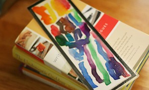 Gifts kids can make - watercolor bookmarks