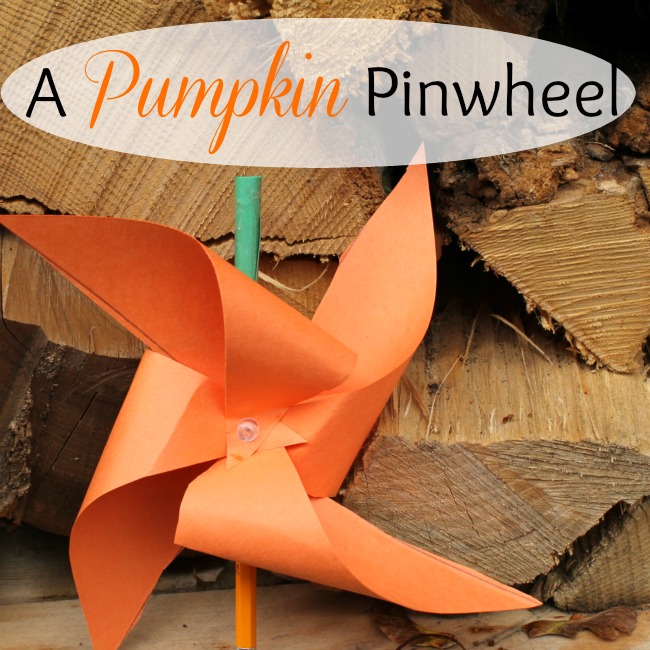 These pumpkin pinwheels are great Halloween crafts!