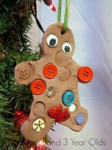 Christmas crafts for kids - gingerbread ornament