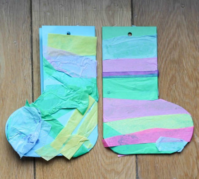 Christmas crafts for kids - stocking craft