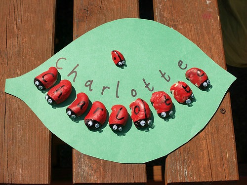 Name activities for preschoolers - ladybug names