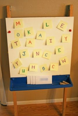 Preschool name games - letter name game
