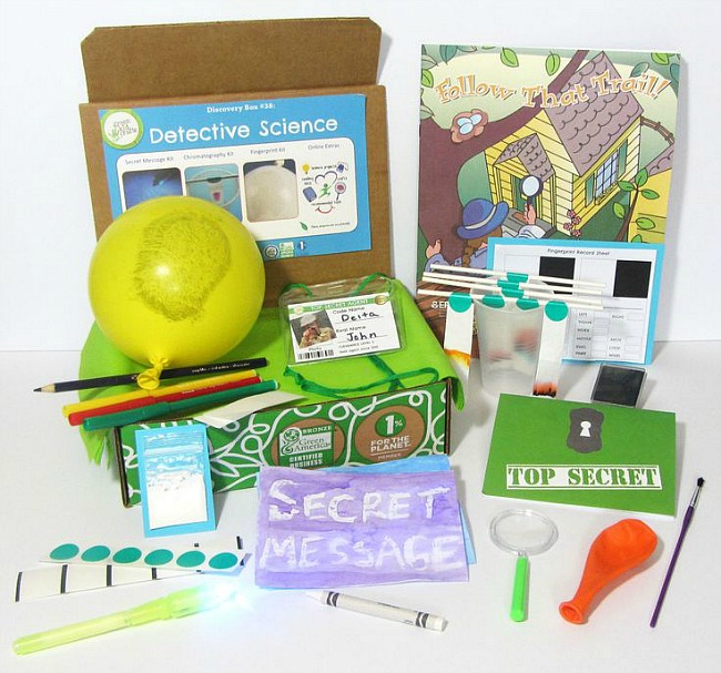Green kid crafts discovery boxes!
