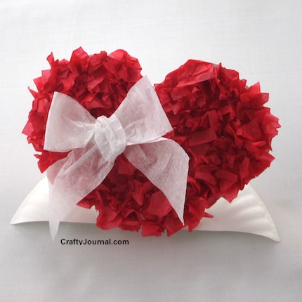 Paper plate valentine crafts - heart pop up craft