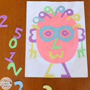 Teach numbers and counting with this cool art project for kids!