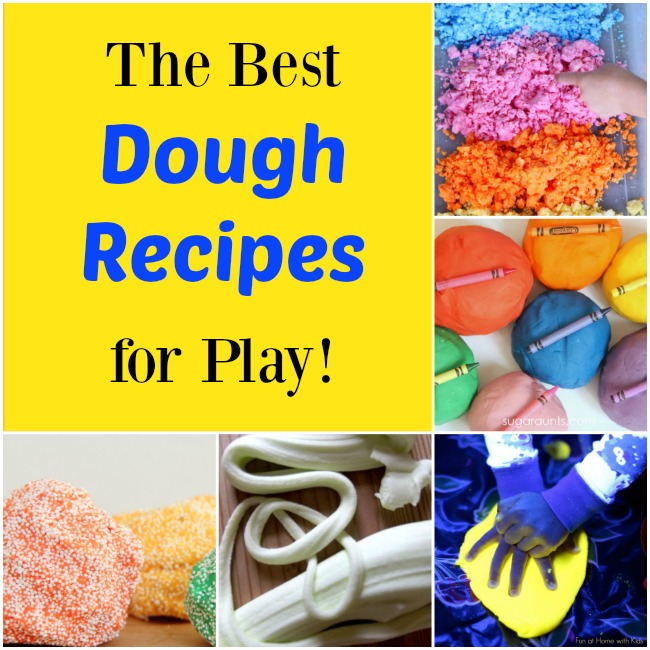 These are the best and easiest play dough recipes for kids!