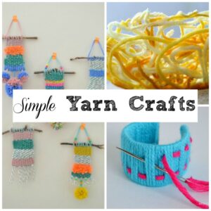 Awesome crafts using yarn for kids. Perfect winter crafts using yarn. #yarn #crafts #winter #art #homeschool