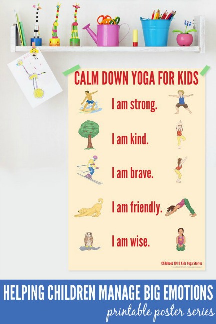 Calming activities for kids - calm down yoga