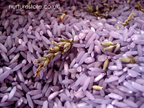 Calming activities for kids - lavender rice bin