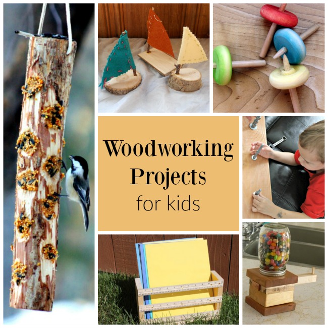These are incredible woodworking projects for kids - and even preschoolers!