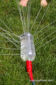 Fun outdoor games for kids - homemade sprinkler