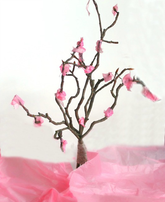 Spring activities for preschoolers - cherry blossom tree