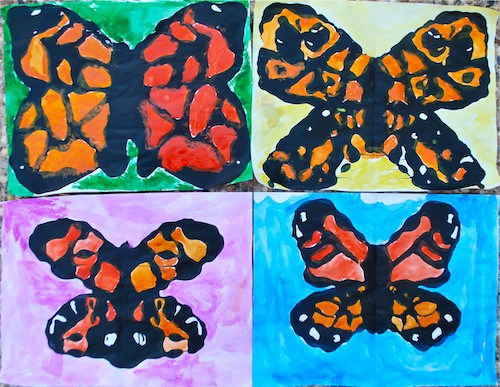 Spring activities for preschoolers - monarch butterfly art