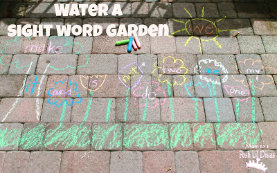 How to teach reading this summer - sight word garden