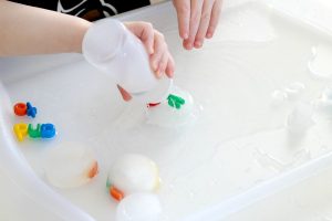 How to teach reading this summer - sight word ice excavation